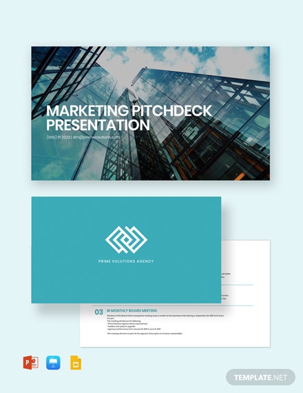 marketing pitchdeck presentation template