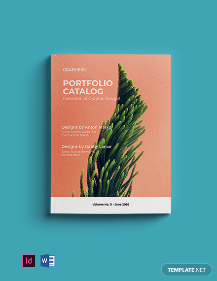 minimalistic portfolio catalog template
