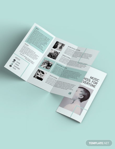 music-school-tri-fold-brochure
