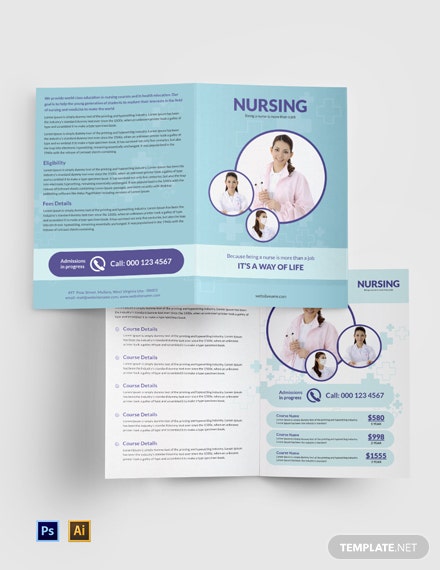 nursing-bi-fold-brochure-template