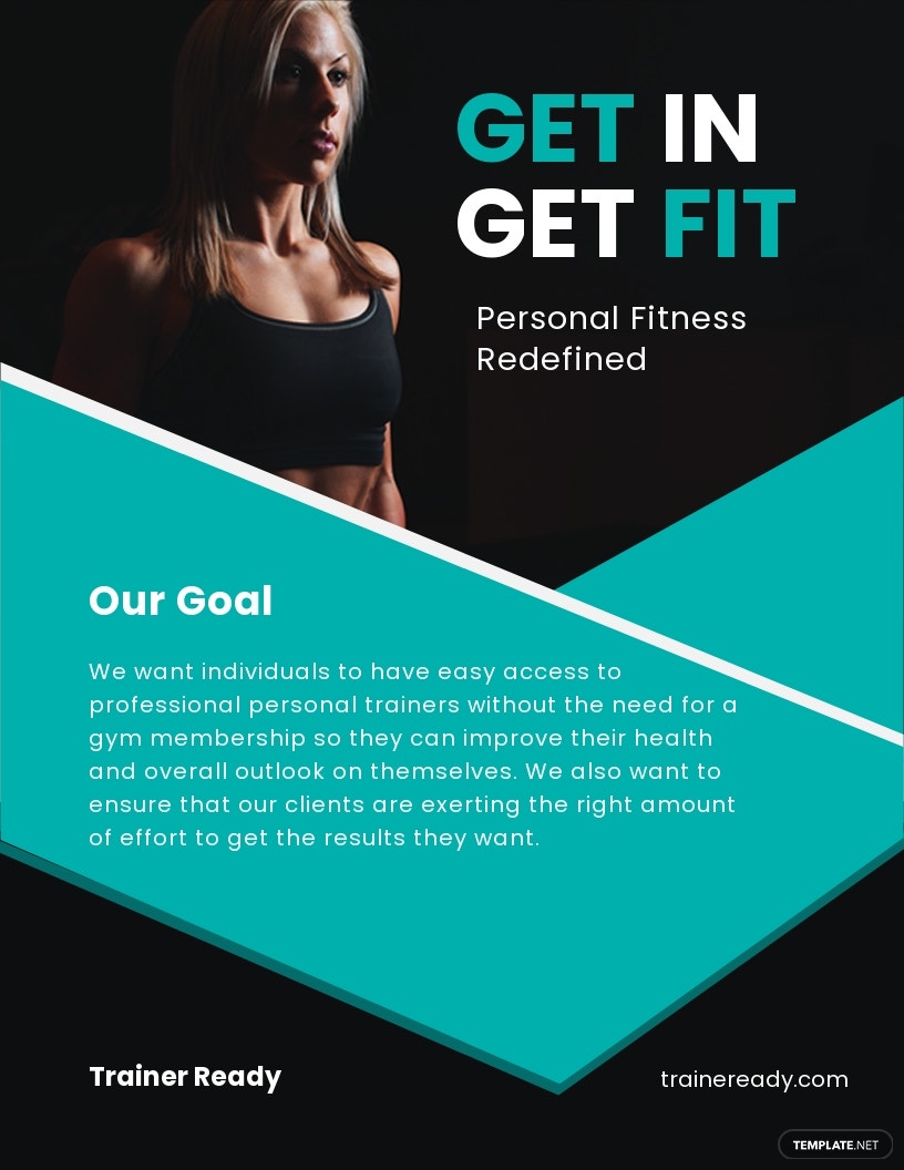 personal trainer pamphlet template