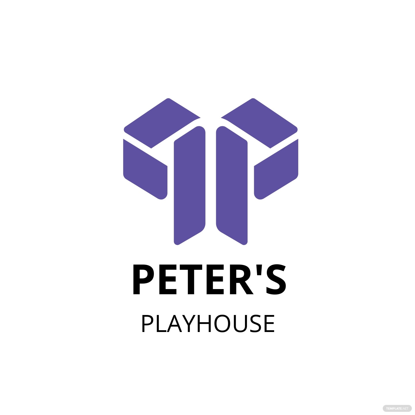 peters playhouse logo template