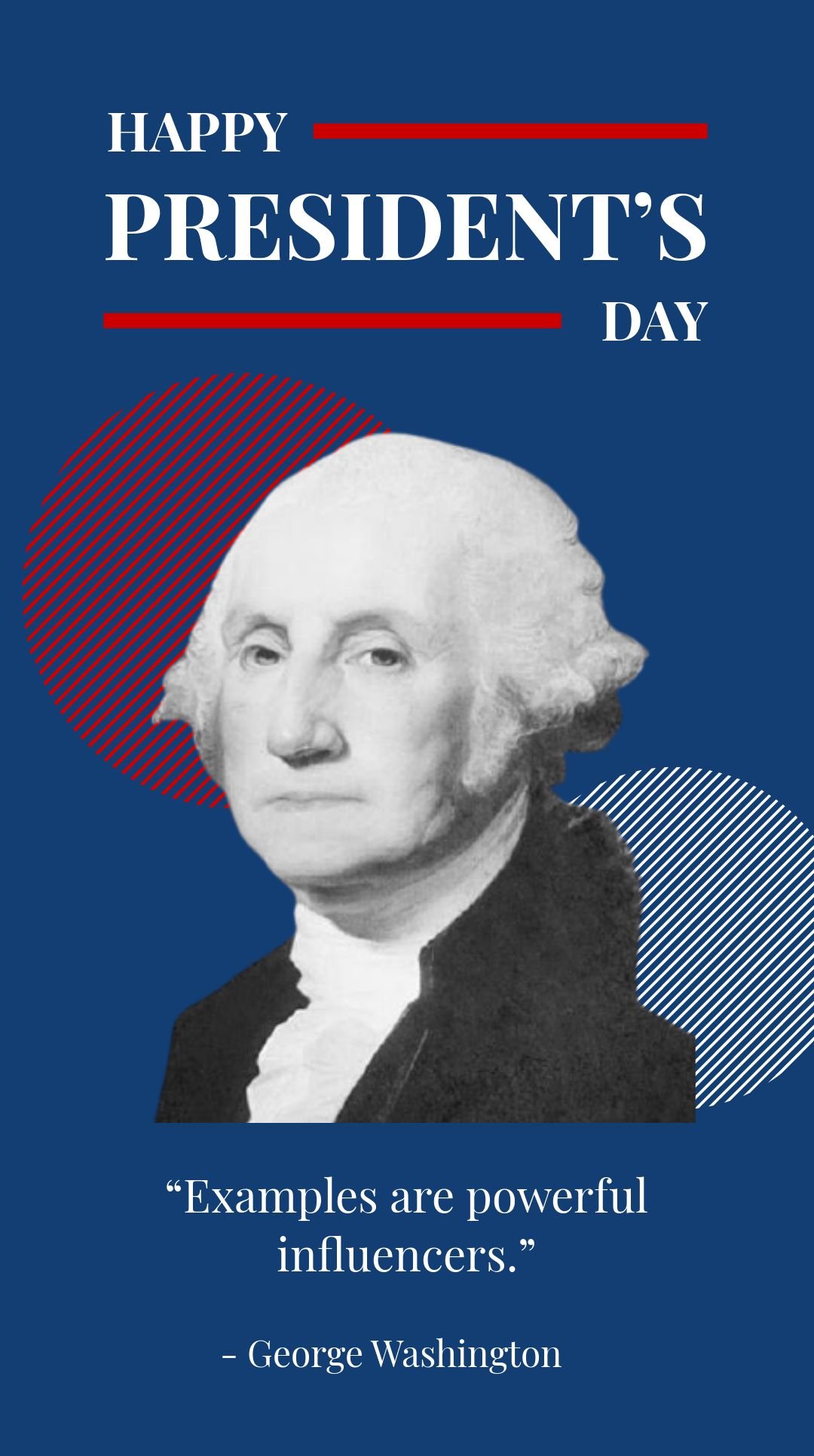 presidents day quote whatsapp post template