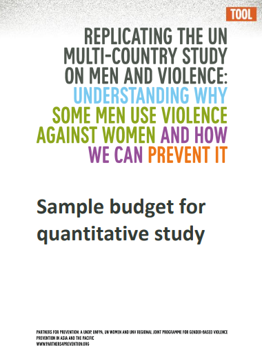 quantitative study budget