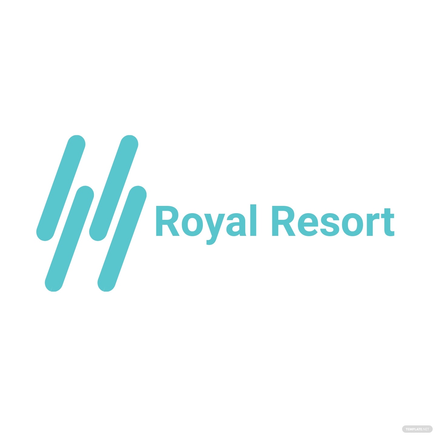 royal resort logo template