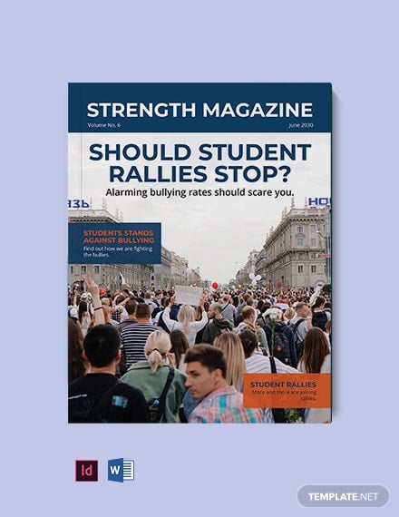 sample student news magazine template 5