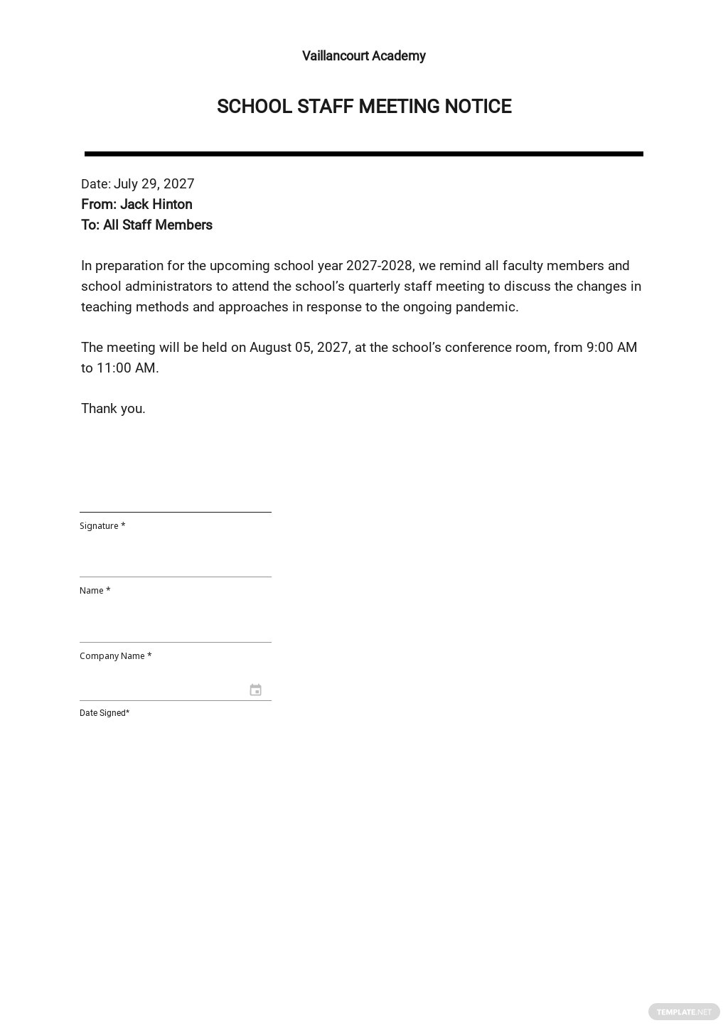 50+ Notice Samples, Format & Examples 2021 Free & Premium Templates