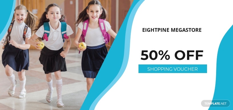 school uniform shopping voucher template