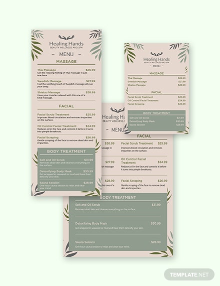 service menu