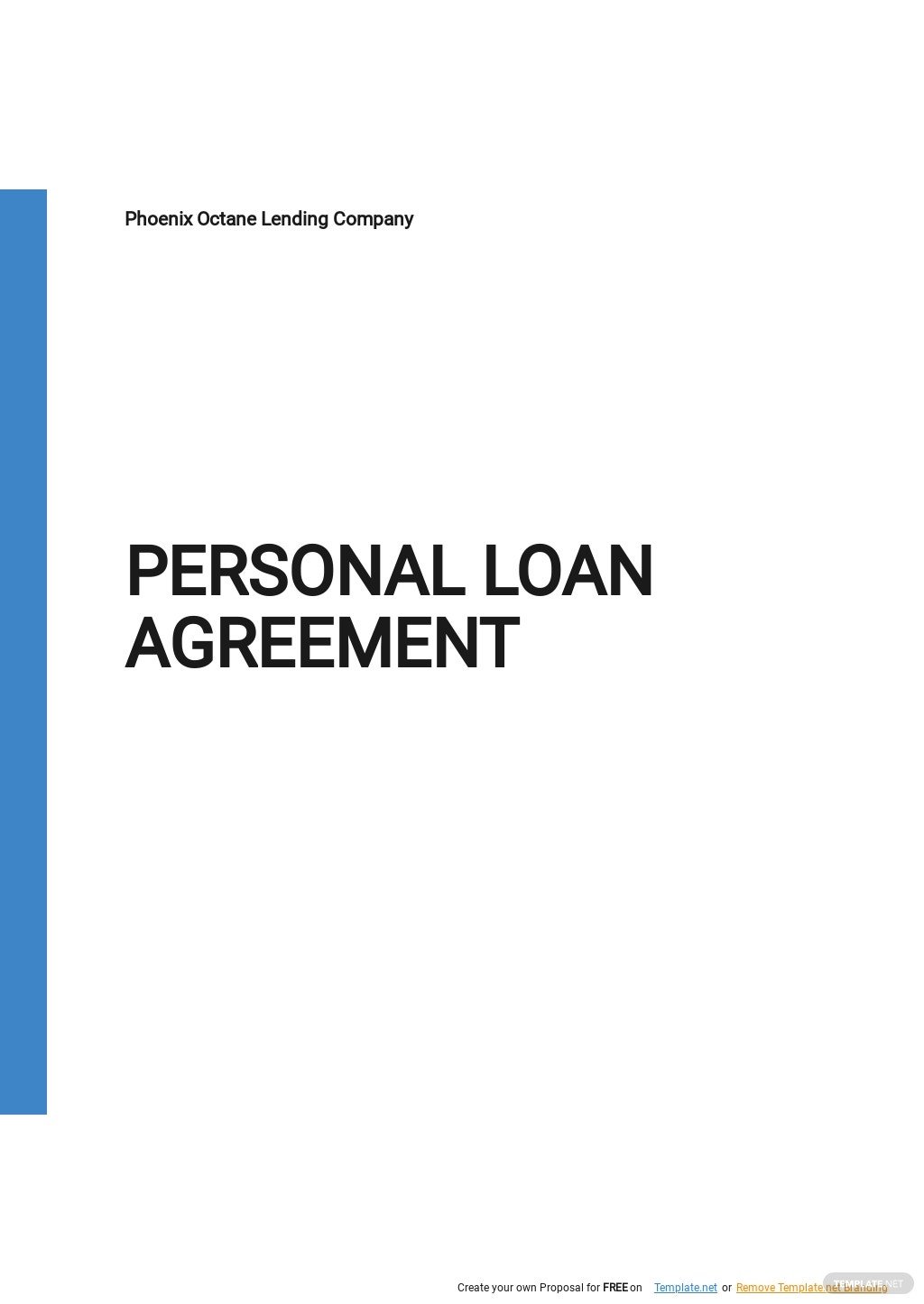 simple personal loan agreement template
