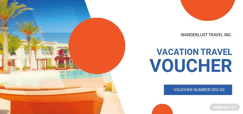 vacation travel voucher template