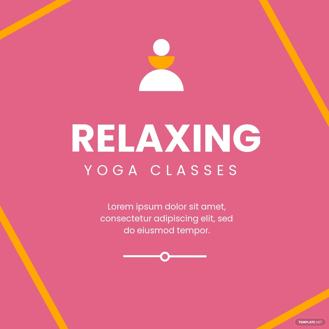 yoga instagram ad template