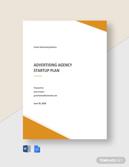advertising agency startup plan