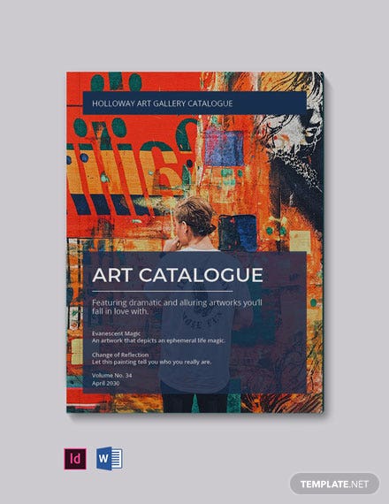 art catalog template