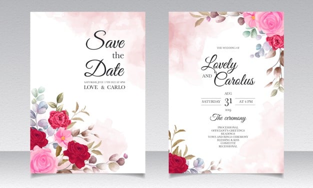 beautiful-hand-drawing-wedding-invitation-floral-design