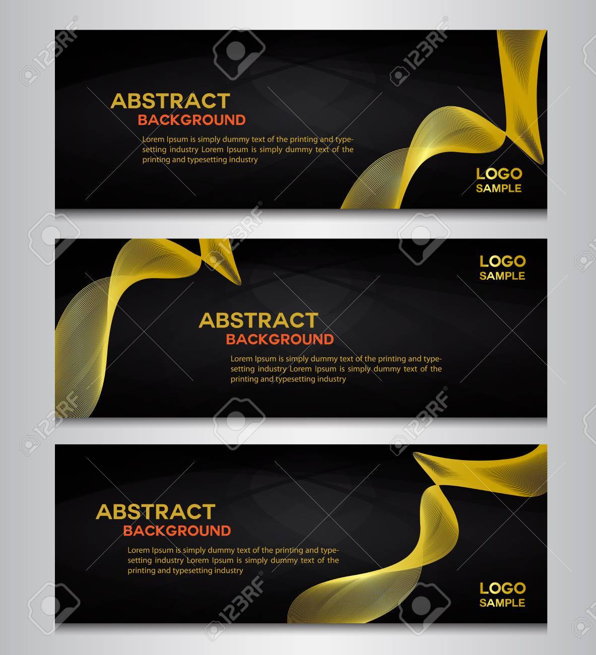 black-and-gold-banner-template