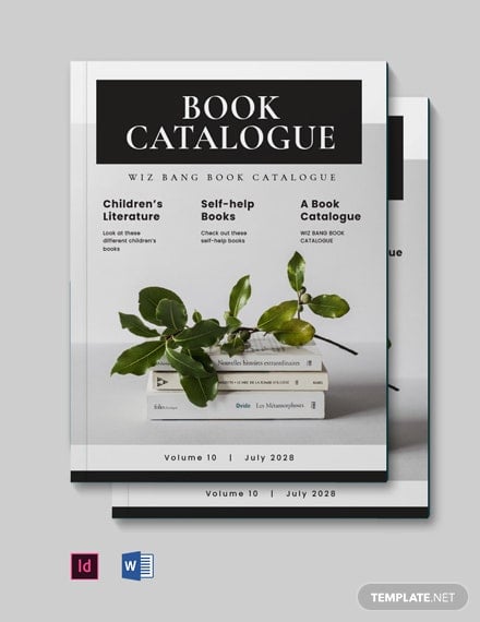 book catalog template