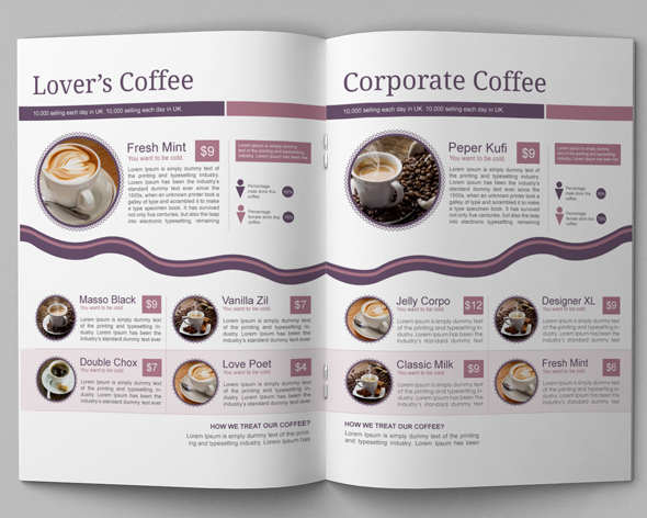 coffee shop brochure
