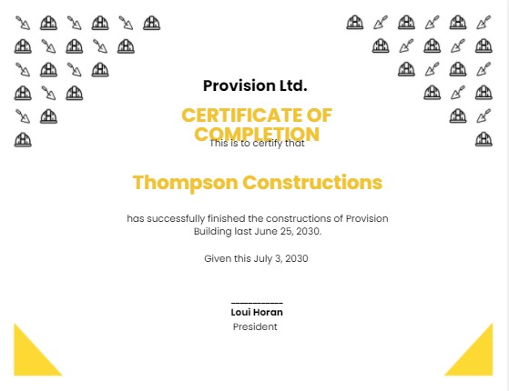 construction-certificate-template