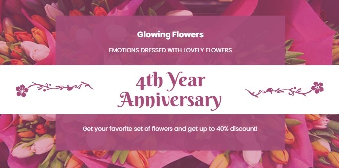 flower shop twitter post template