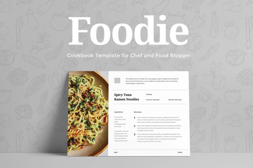foodie cookbook example
