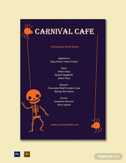halloween-party-menu-template