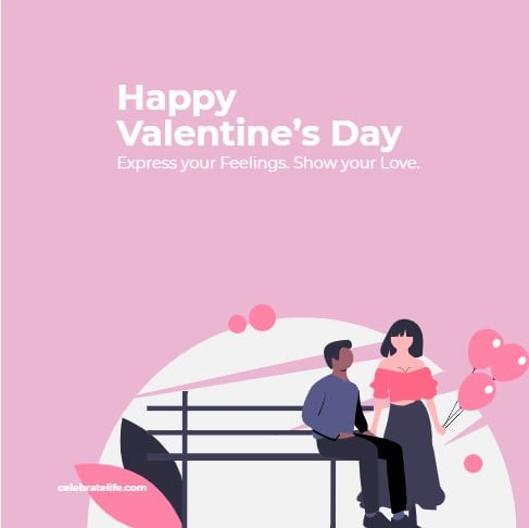 happy valentines day instagram post template