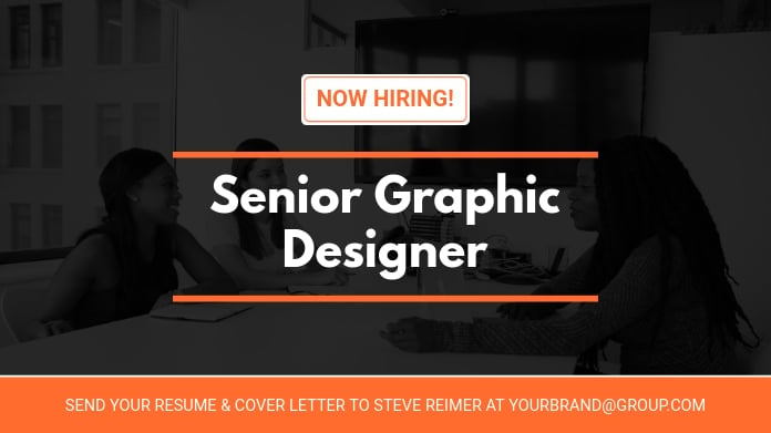 hiring graphic designers twitter post template