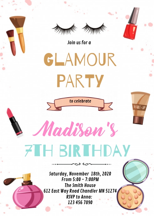 makeup-spa-slumber-birthday-invitation-design-template