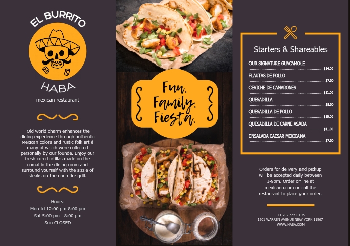 mexican food tacos restaurant leaflet design template 2fc50f499c0bd872f306f8d5a59a9f3e