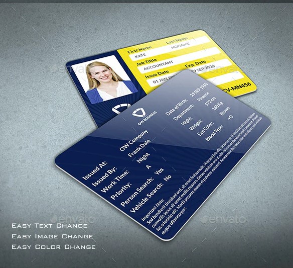 multipurpose business id card
