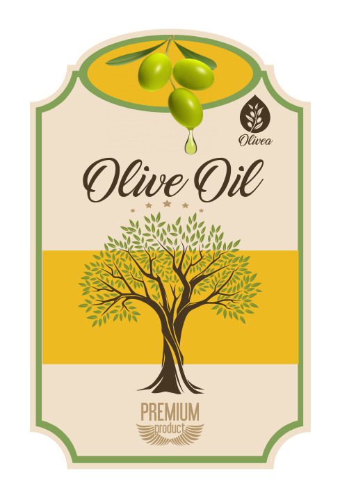 olive oil label