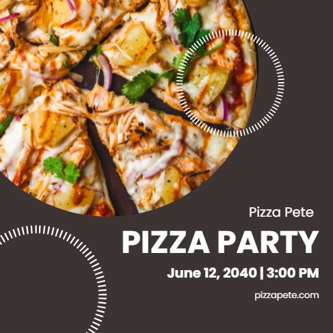 pizza party linkedin post