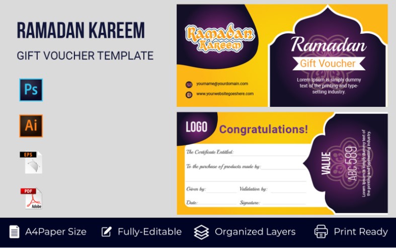 ramadan gift card example