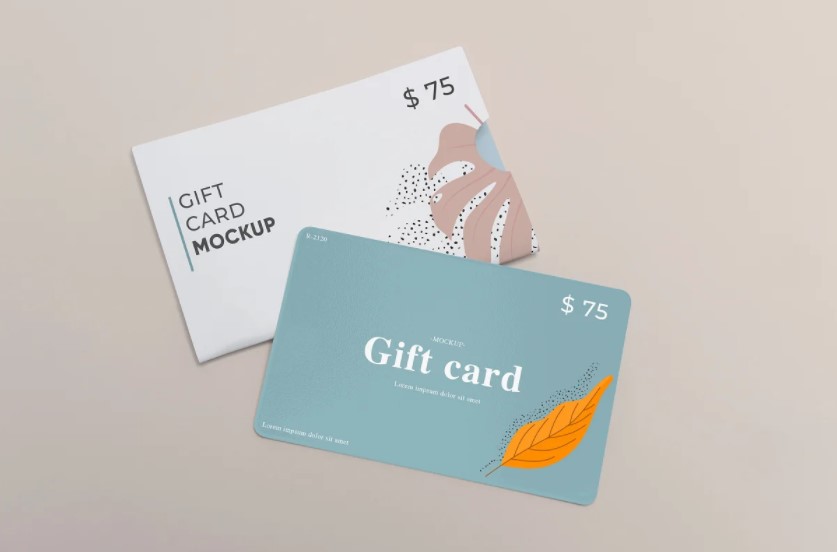 simple gift card example