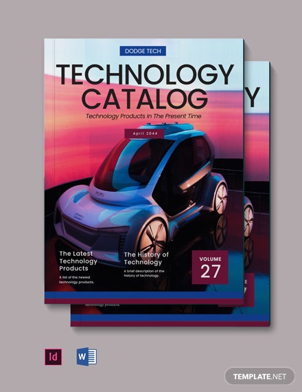 technology catalog template