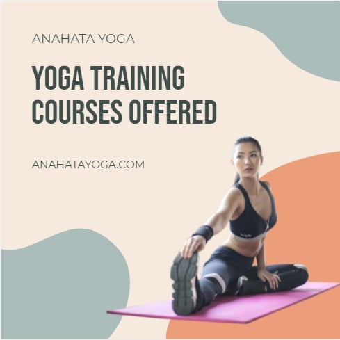 yoga training instagram post template