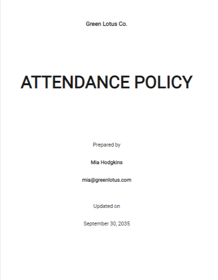 attendance polic