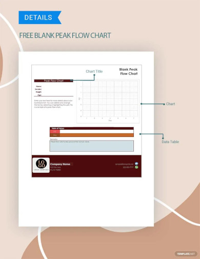 blank peak flow chart