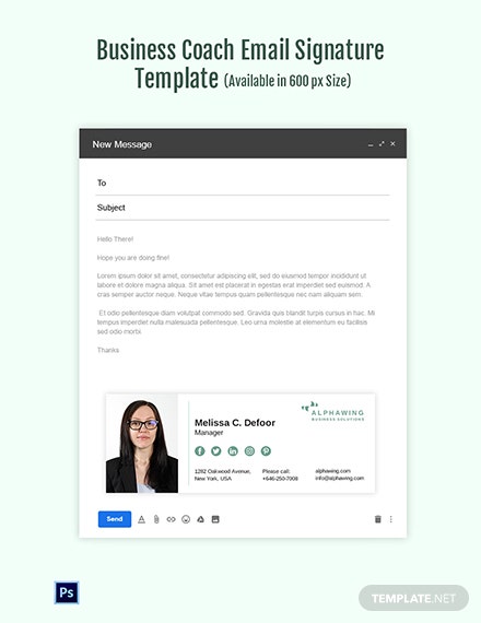 business-coach-email-signature-template