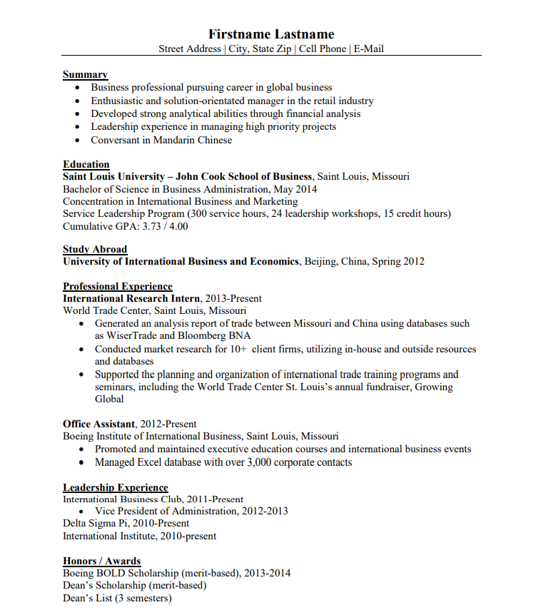 50+ Resume Samples, Format & Examples 2023