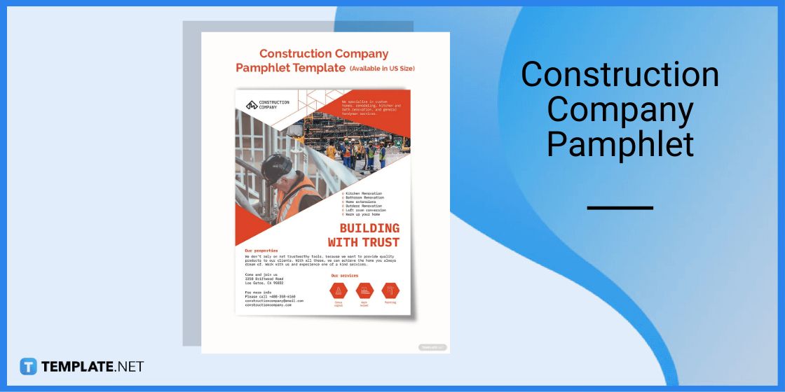construction company pamphlet template in microsoft word