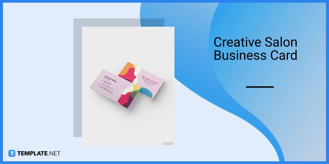 creative salon business card template in microsoft word