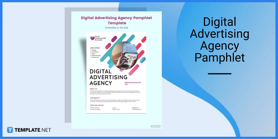 digital advertising agency pamphlet template in microsoft word
