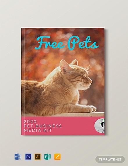 free pet business media kit template 440x570