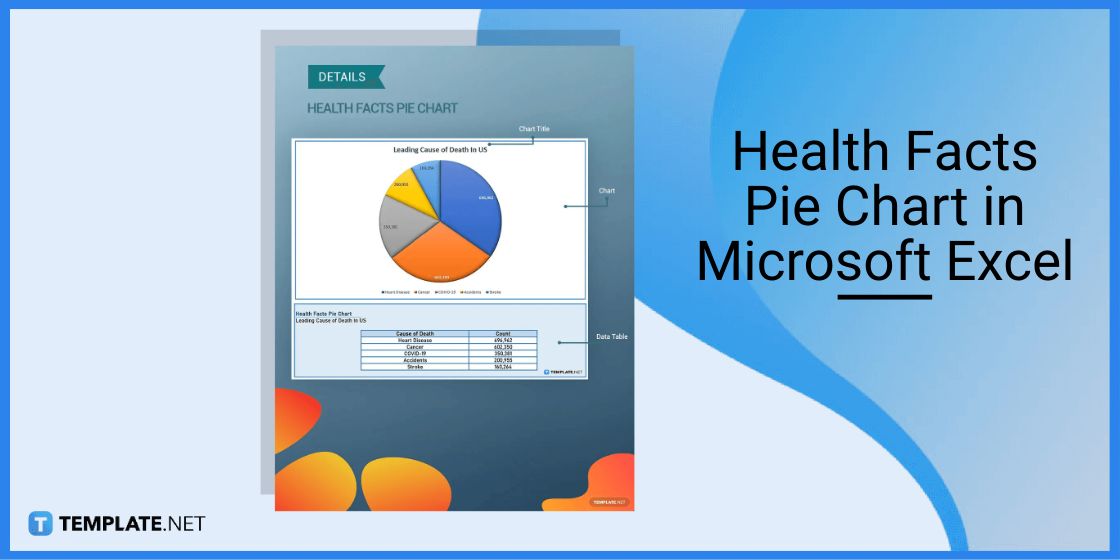 health facts pie chart in microsoft excel
