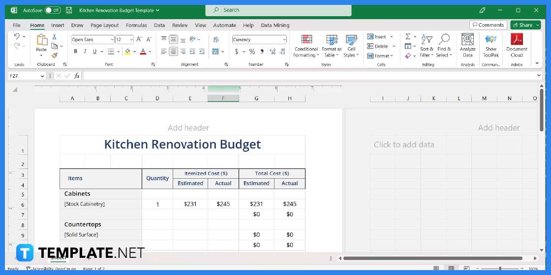 how to build a budget in microsoft excel step