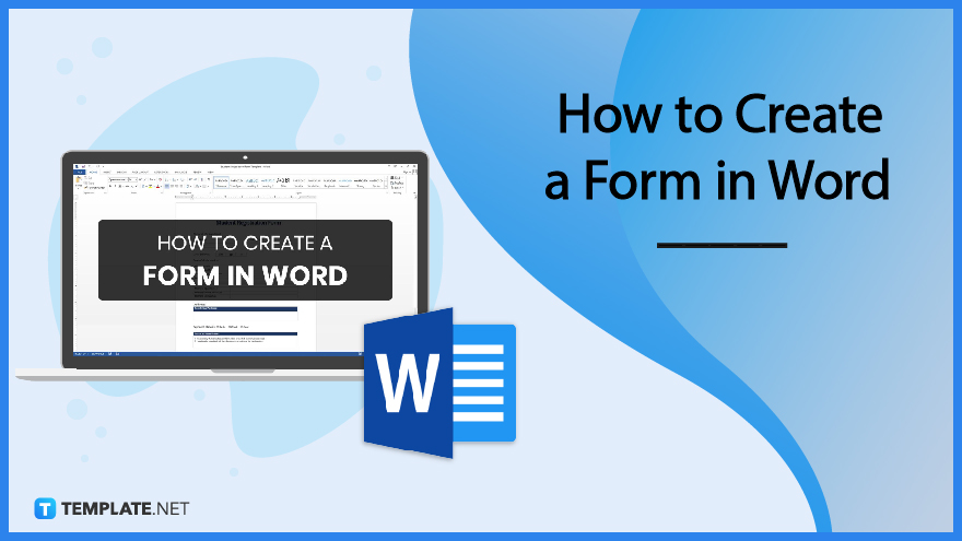 how to create a form in word