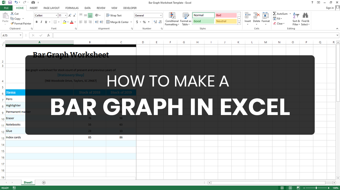 How to Create a Bar Graph in Excel