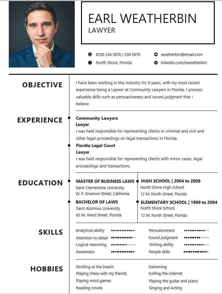 lawyer-resume-sample